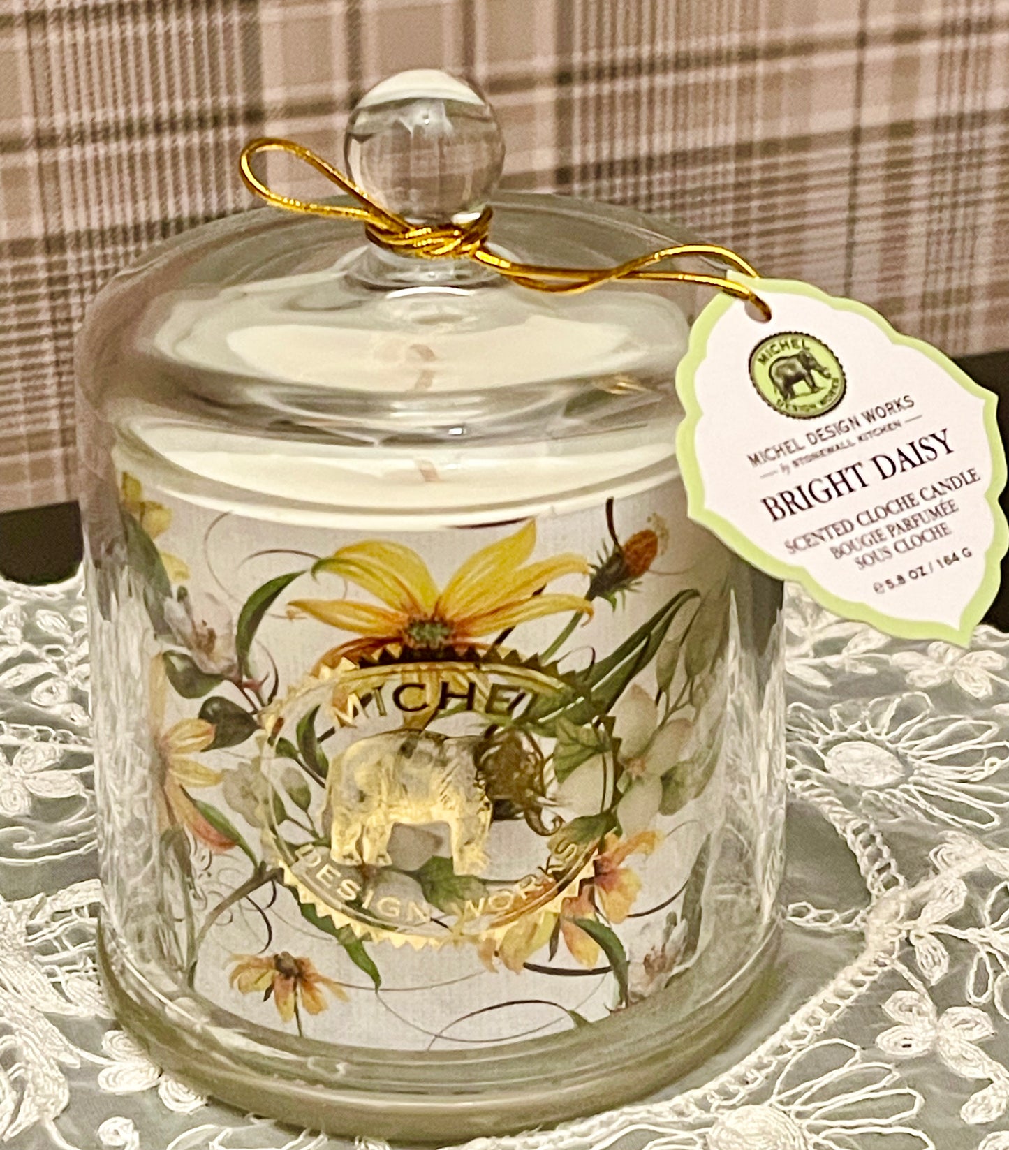 Michel Design Works Cloche Candle - Bright Daisy