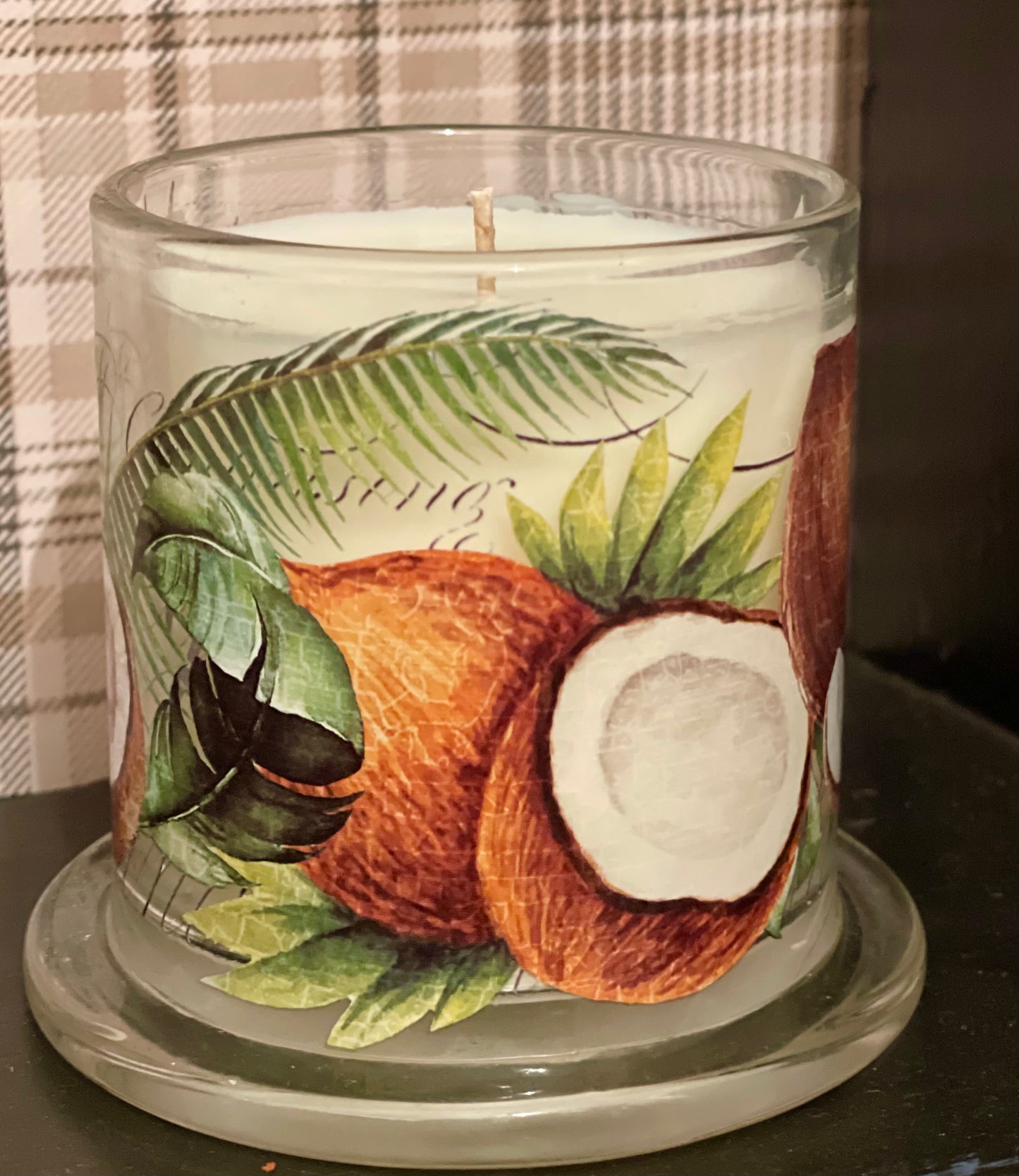 Michel Designs Cloche Candle - Coconut Palm