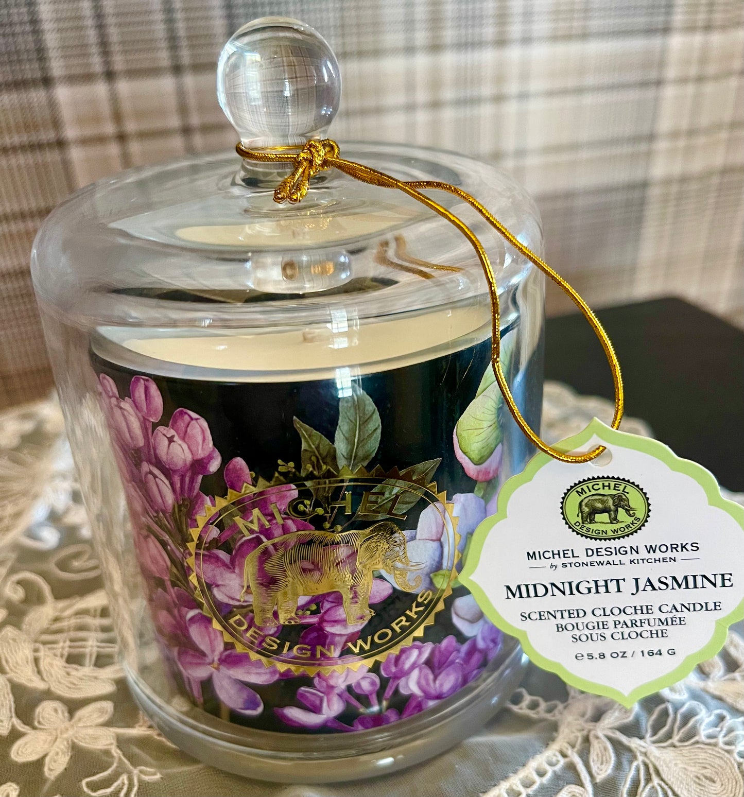 Michel Design Works Cloche Candle - Midnight Jasmine