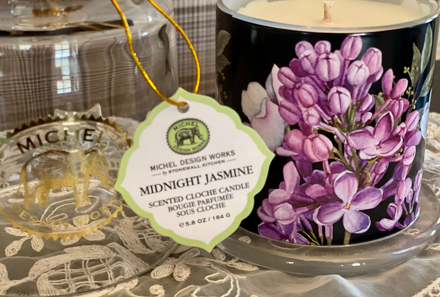 Michel Design Works Cloche Candle - Midnight Jasmine