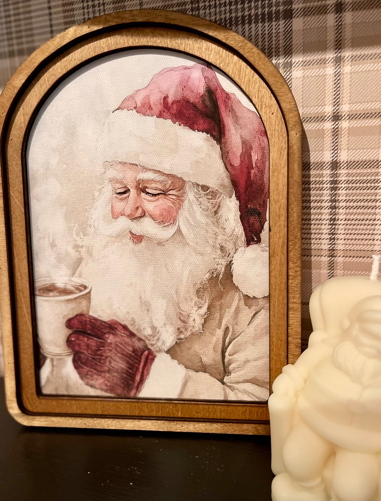 Santa Drinking Hot Cocoa