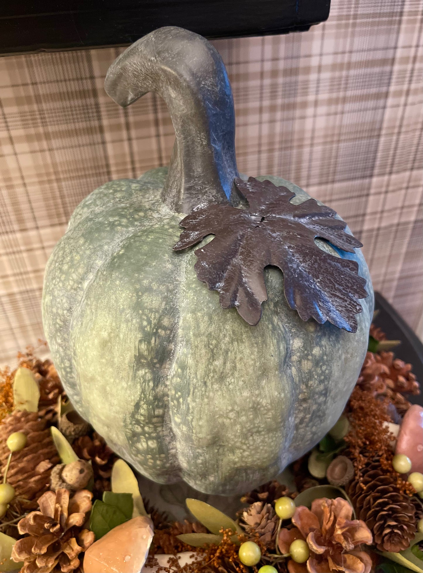 Green Ceramic Matte Pumpkin