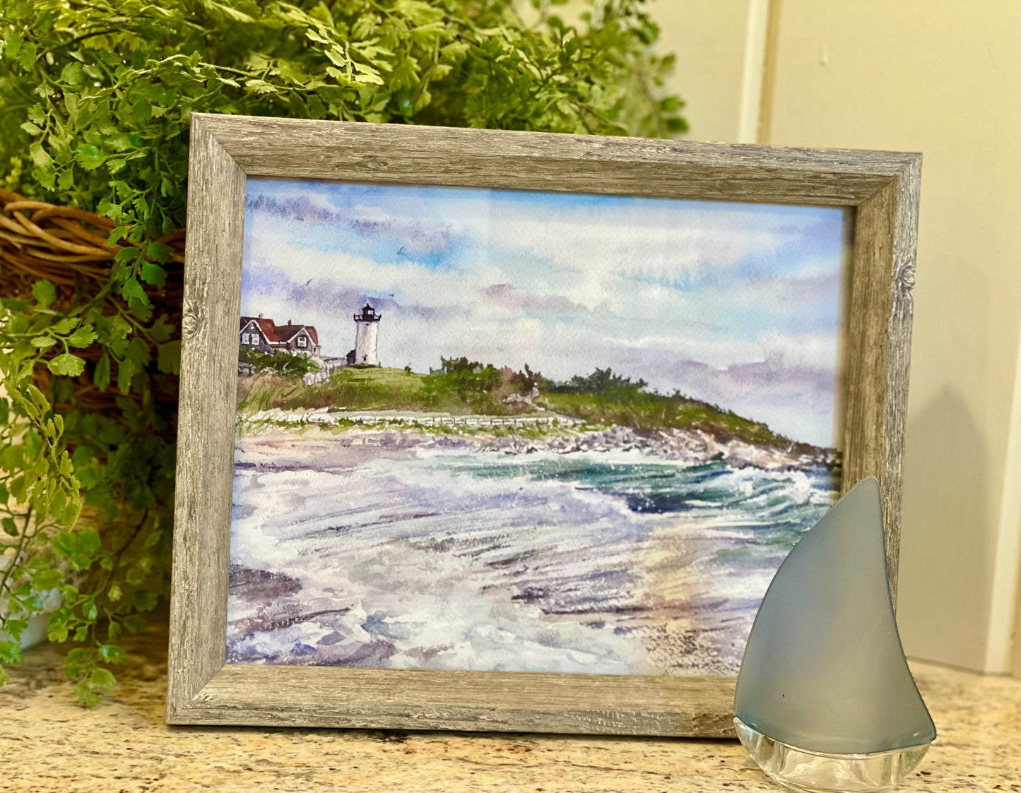 ESCAPE to THE CAPE; Nobska Light Summer 8 x 10 (FRAMED PRINT)
