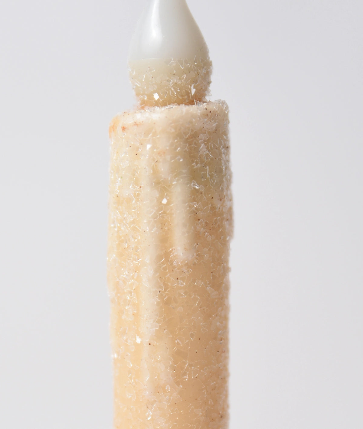 Cream Diamond Dusted Led Timer Taper