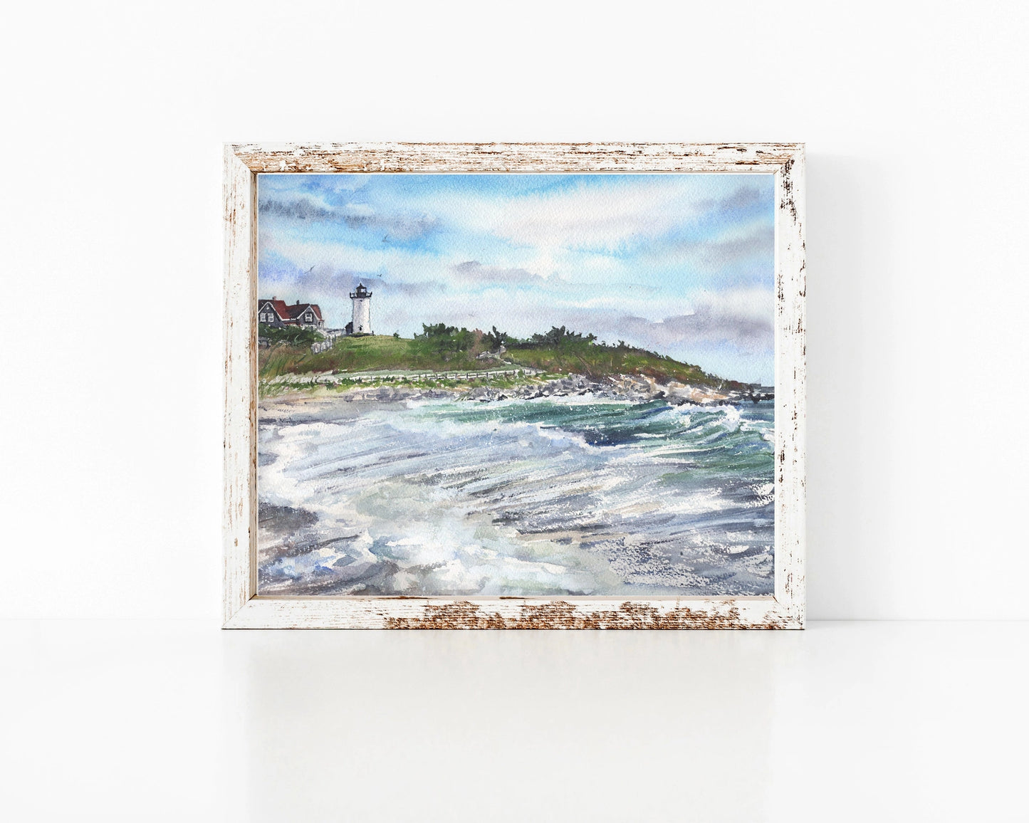 ESCAPE to THE CAPE; Nobska Light Summer 8 x 10 print. SALE