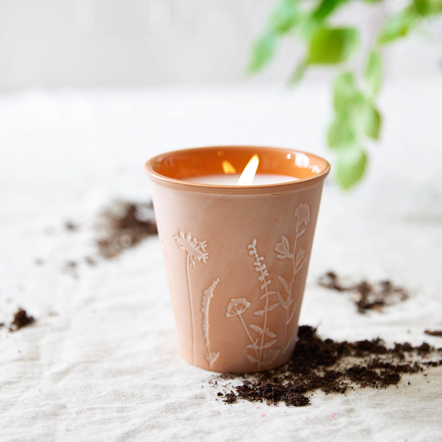 Garden Pot Candle - LEMON BLOSSOM & LYCHEE