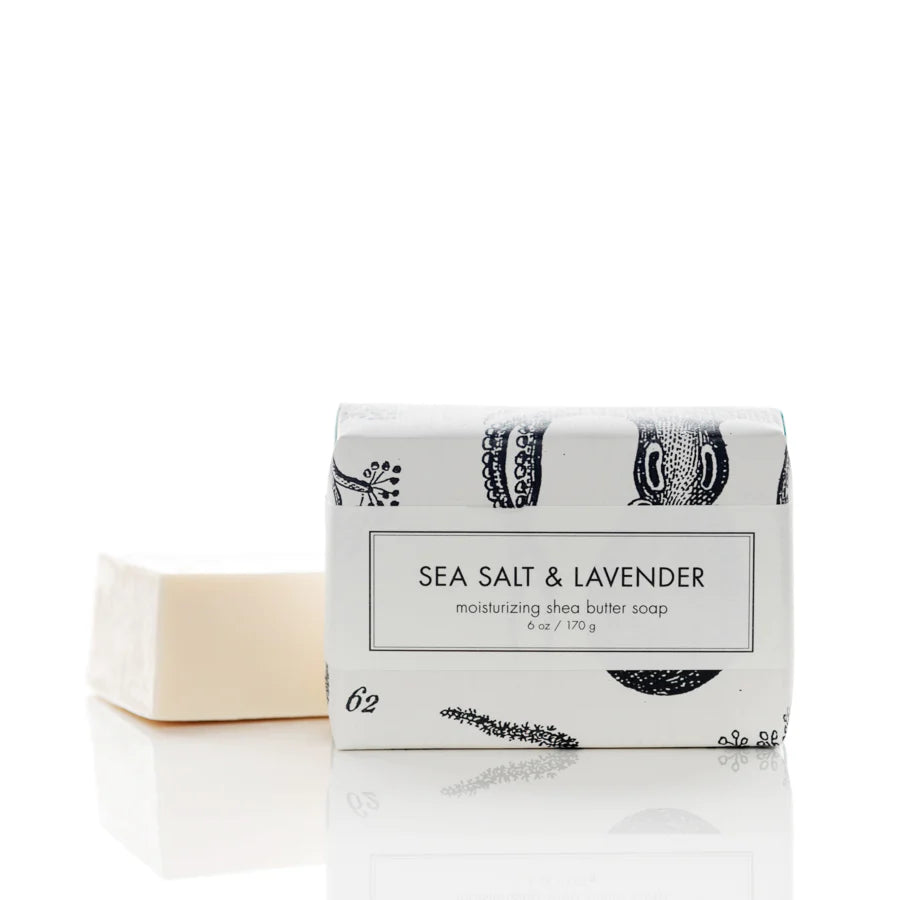 Shea Butter Soap -SEA SALT & LAVENDER - 6 oz