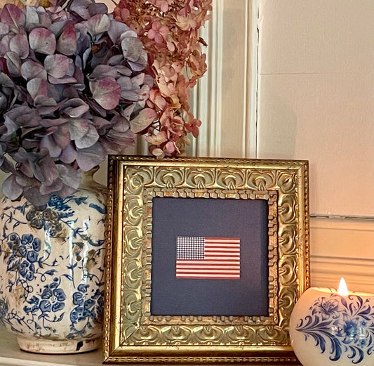 Framed Gingham Flag