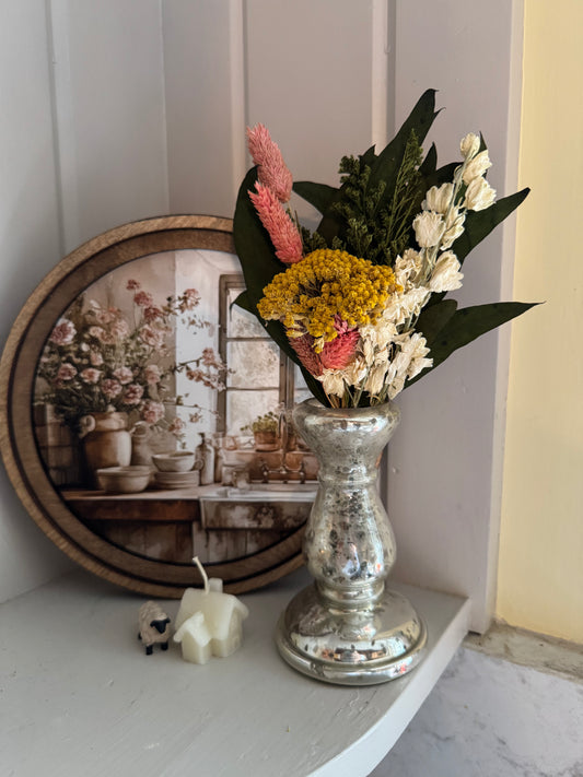 Yarrow & Larkspur Mini Bouquet