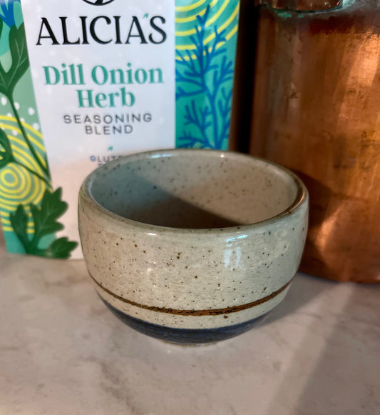 Handmade Pottery Mini Dip Bowl/Votive Holder