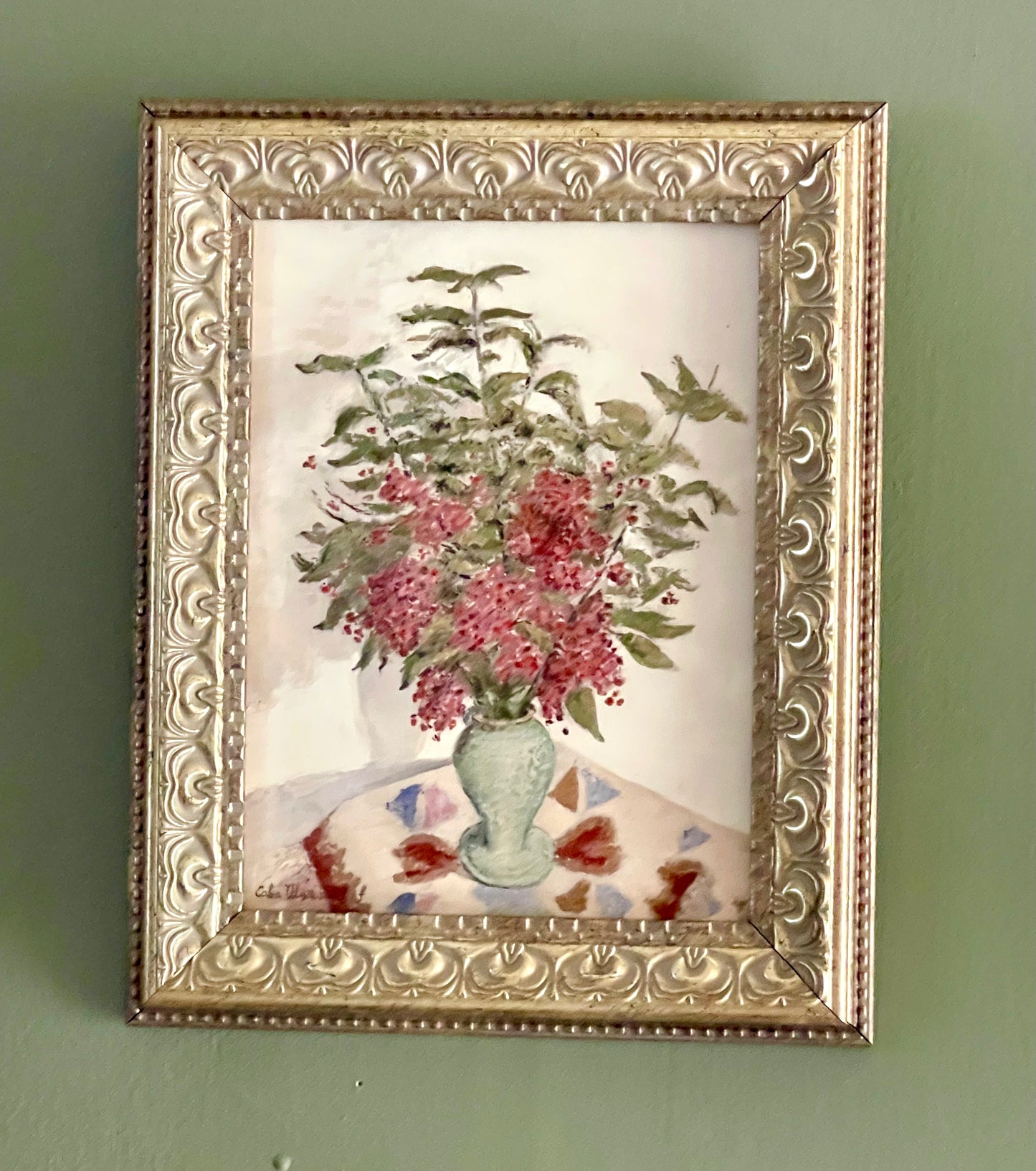 Red Hydrangeas framed (8x10)