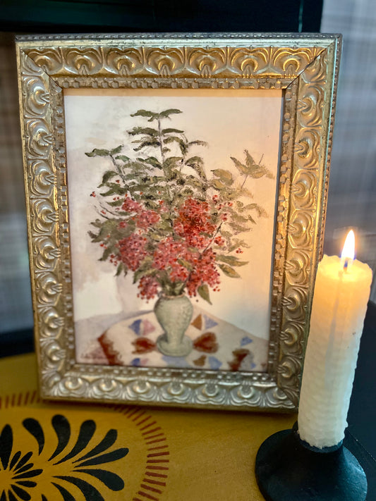 Red Hydrangeas framed (8x10)
