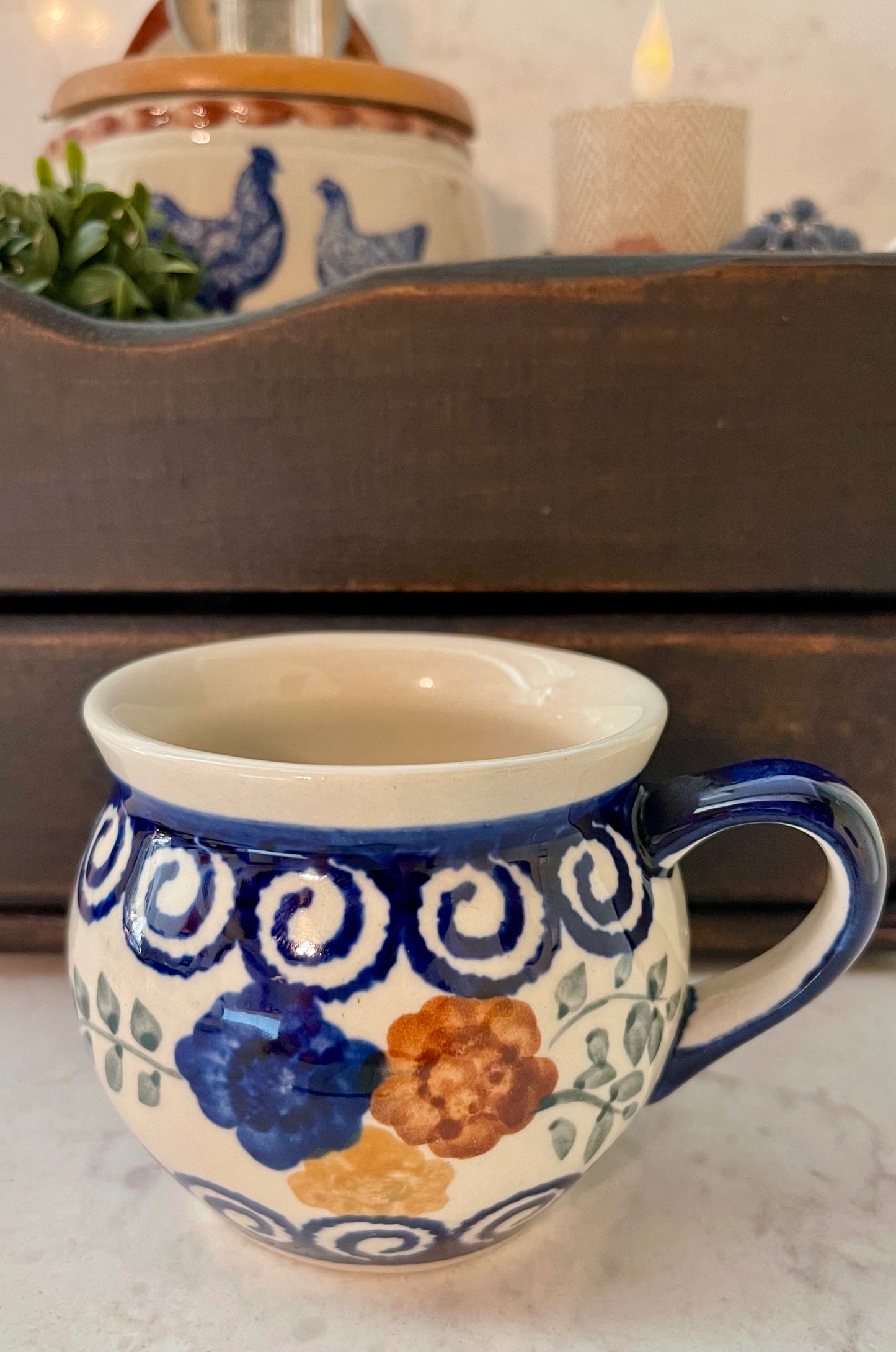 Boleslawiec Polish Pottery Potbelly Cup