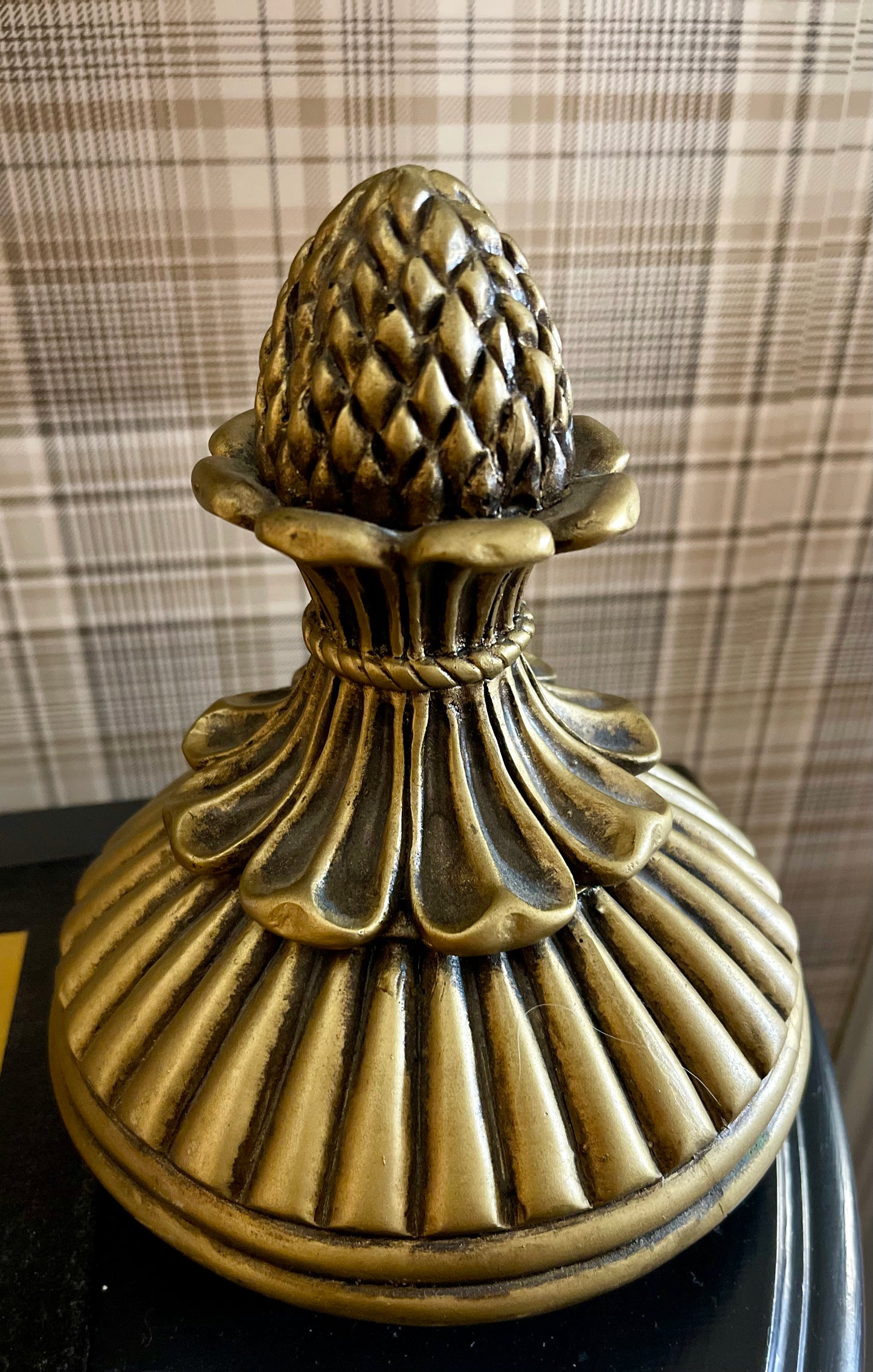 Bronze Finial Lid