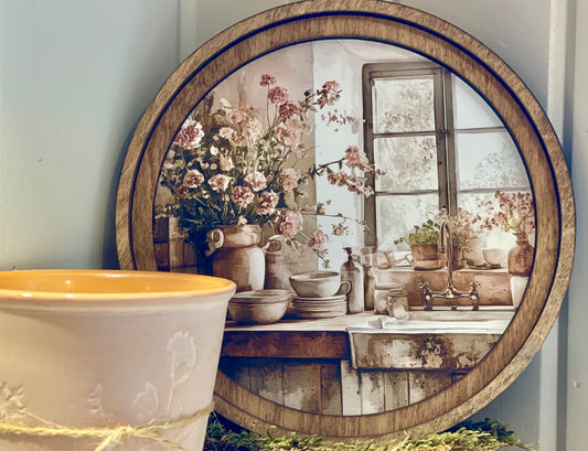 8" Round Rustic Kitchen