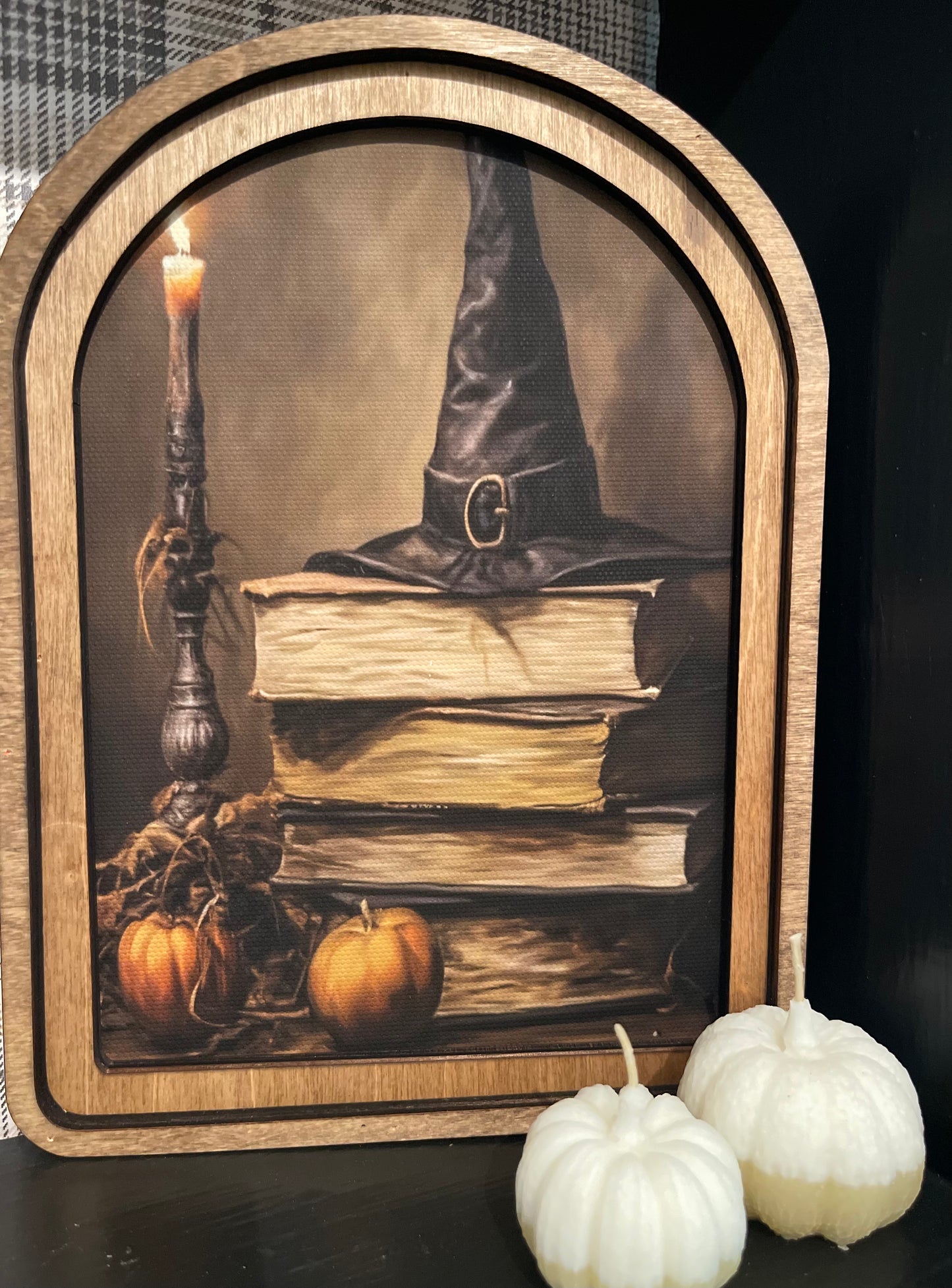 Halloween Books framed Art