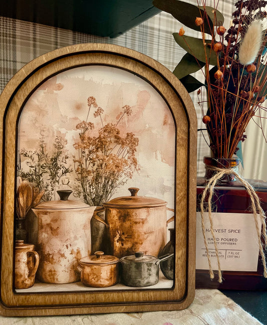 Copper Pots framed Art