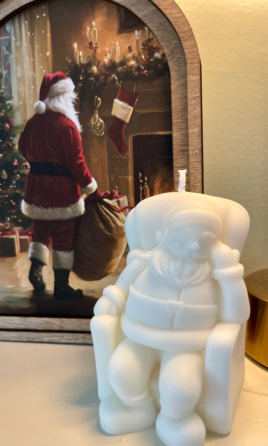 Santa Sleeping Soy Candle
