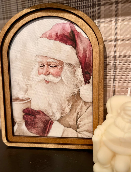 Santa Drinking Hot Cocoa