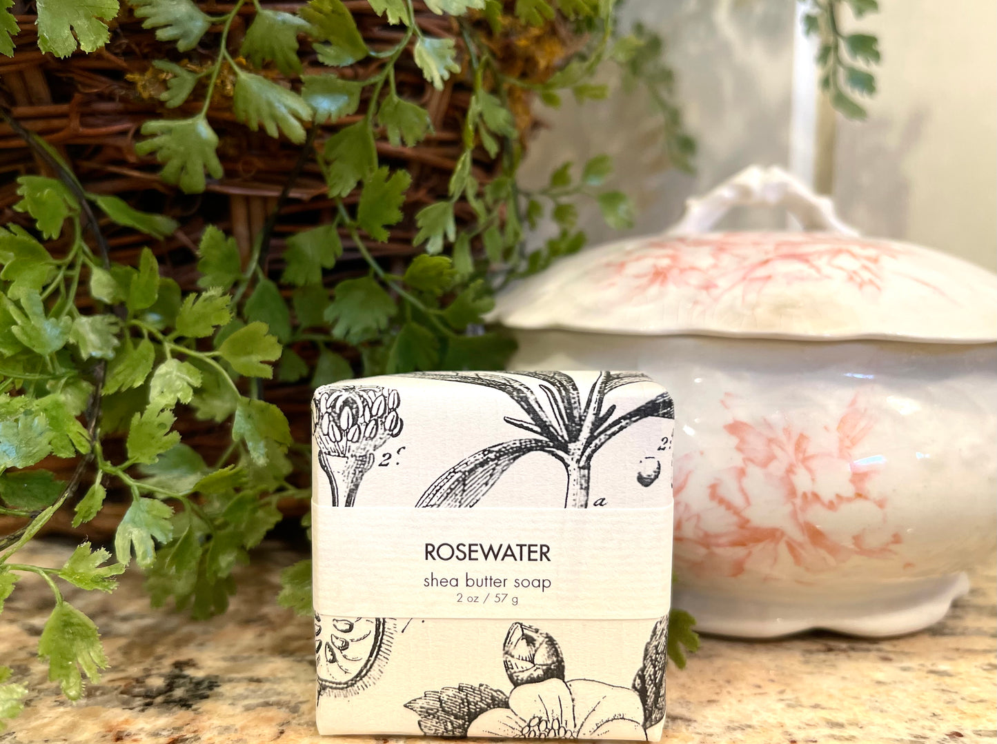 Shea Butter Soap - ROSEWATER (2 oz)