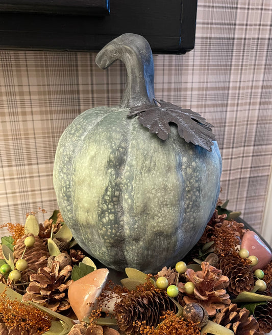 Green Ceramic Matte Pumpkin