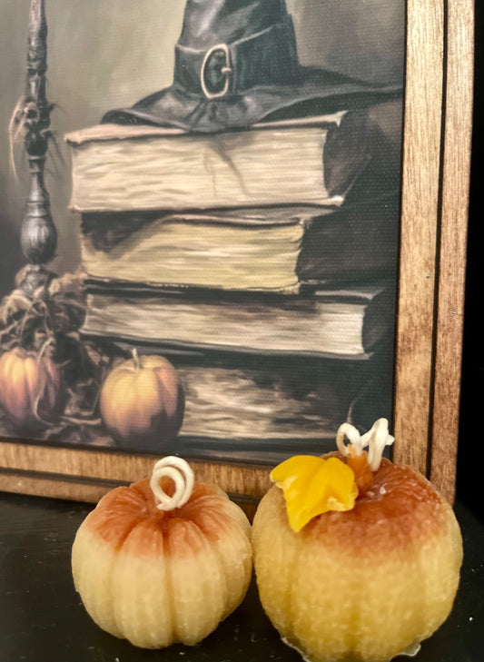 Beeswax Pumpkin Candles (2)