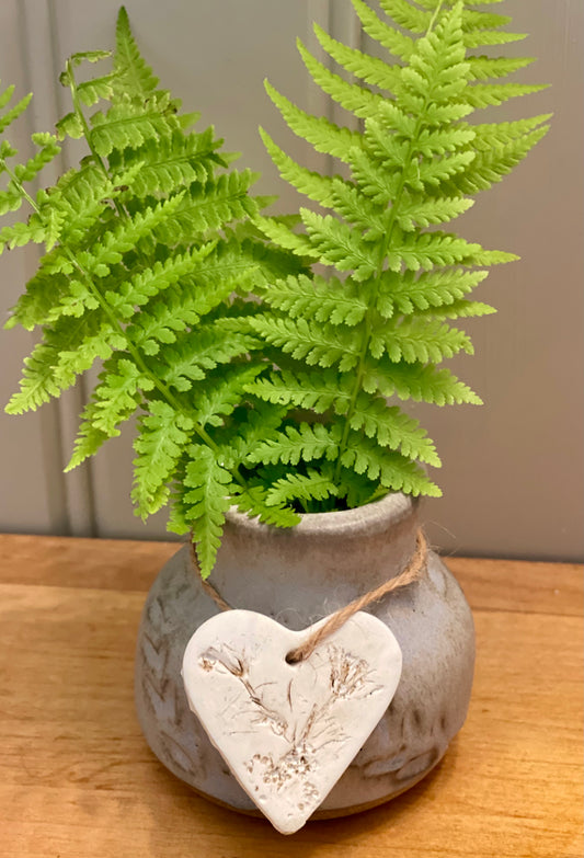 Heart Clay Ornament