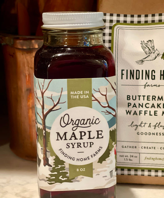 Organic Maple Syrup - Holiday Woodland Scene