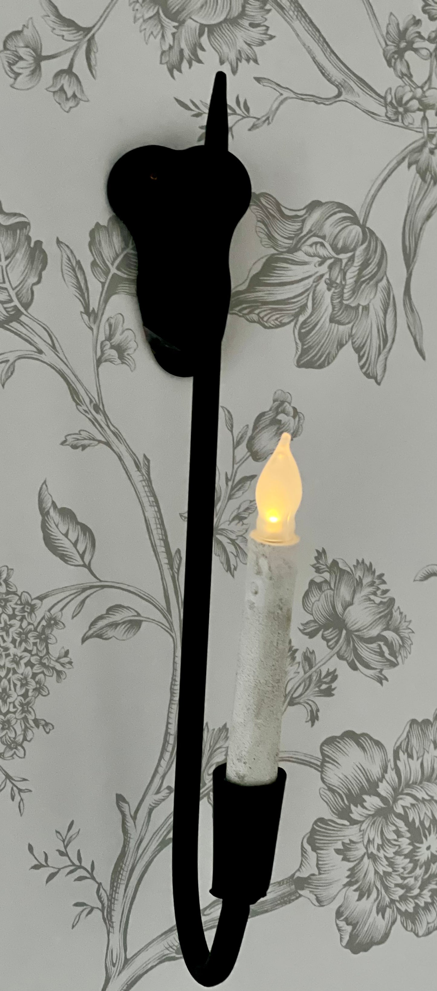 Forged Wrought  Iron Candle Sconce (1)