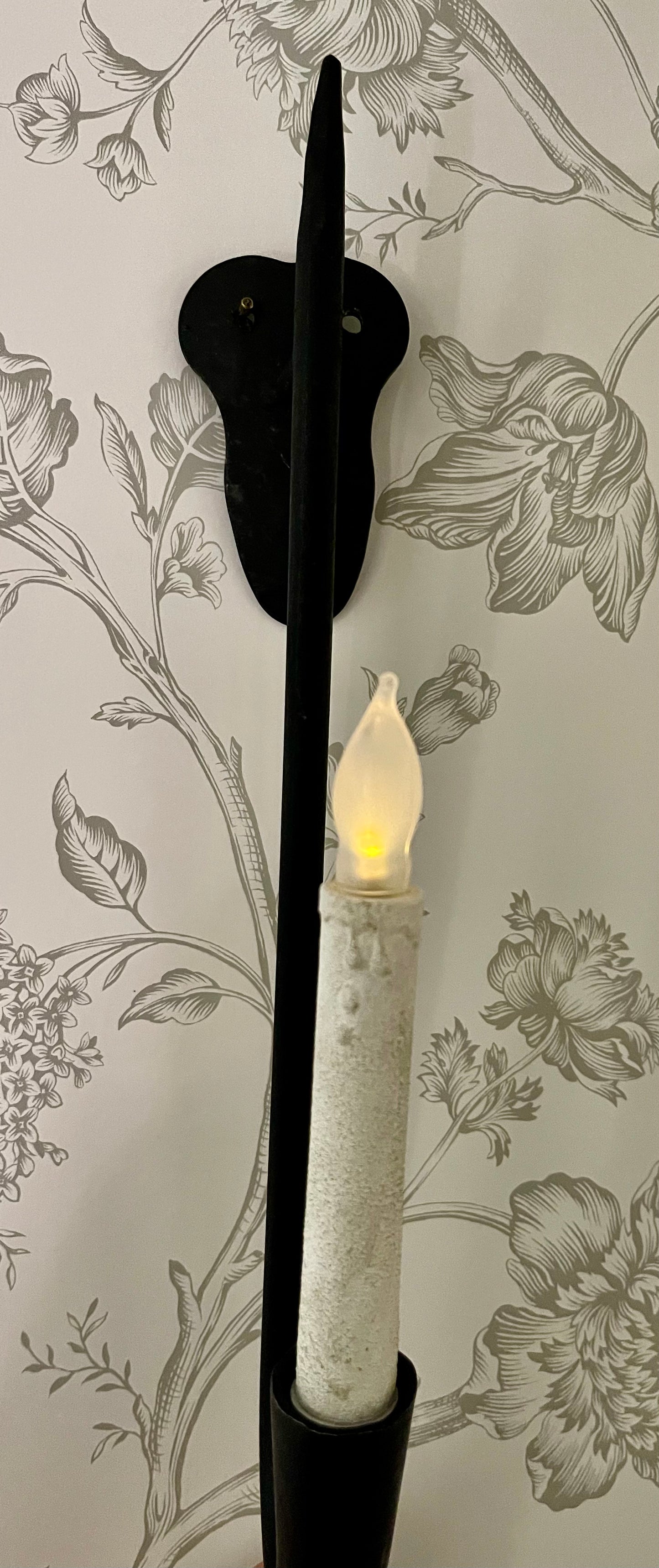 Forged Wrought  Iron Candle Sconce (1)