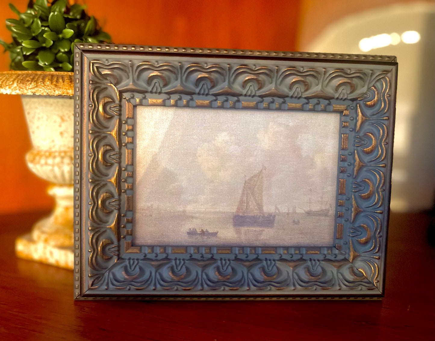 Seascape Town (framed) 5 x 7