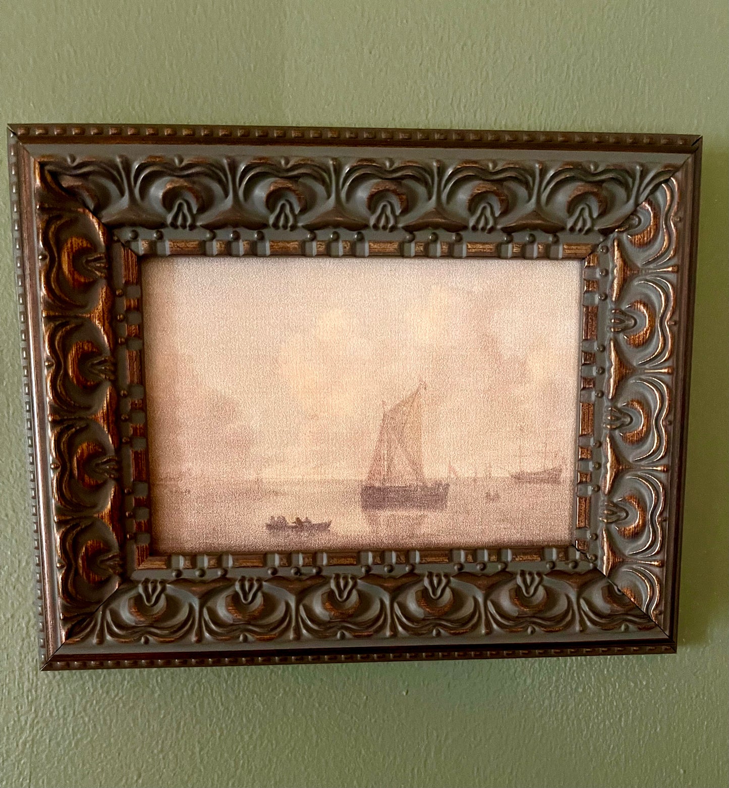 Seascape Town (framed) 5 x 7