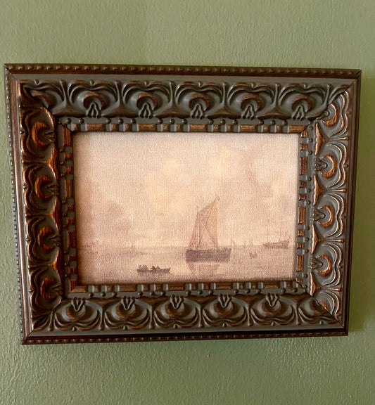 Seascape Town (framed) 5 x 7