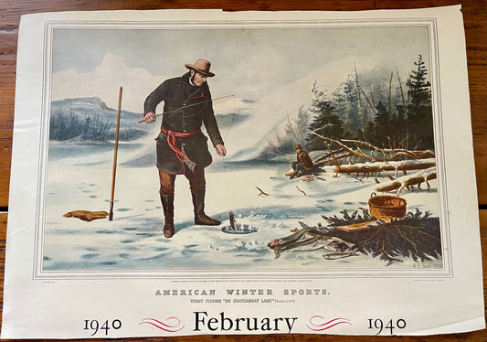 Currier & Ives "American Winter Sports" print