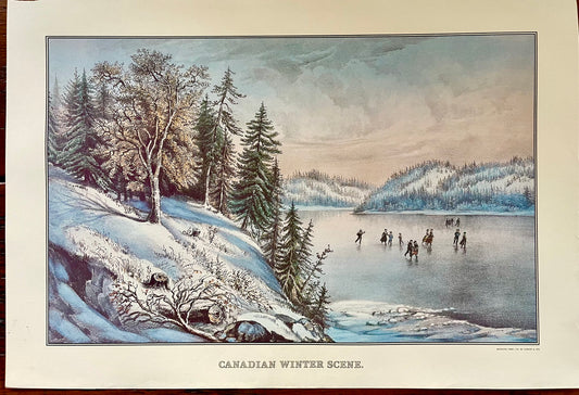 Currier & Ives - Canadian Winter Scene