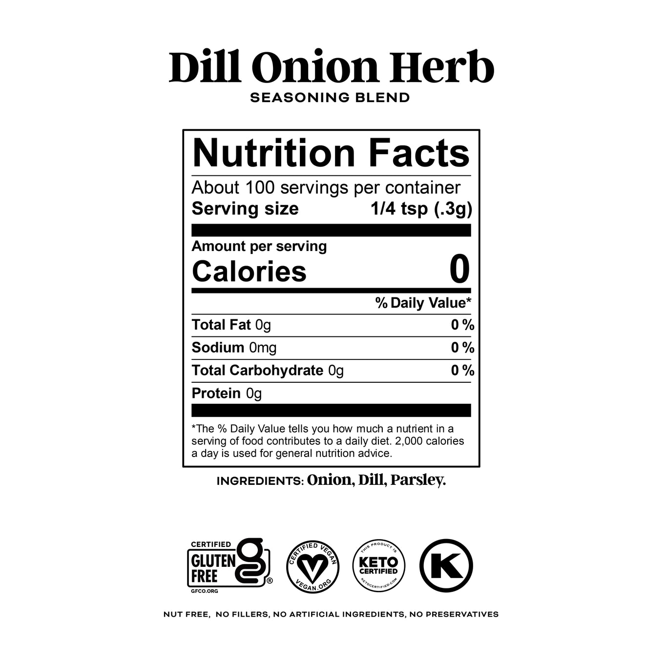 Dill Onion Herb Seasoning Blend and Dip