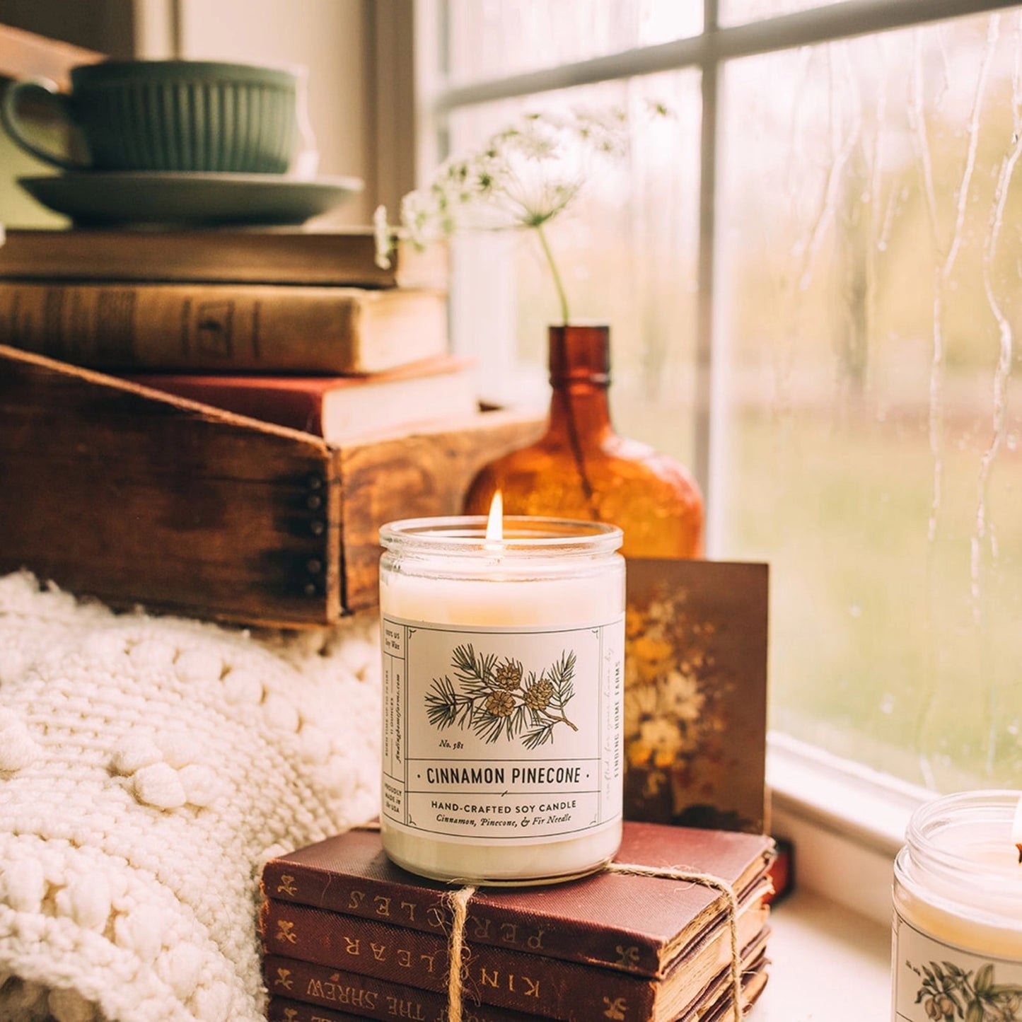 Cinnamon Pinecone Soy Candle - 7.5 oz